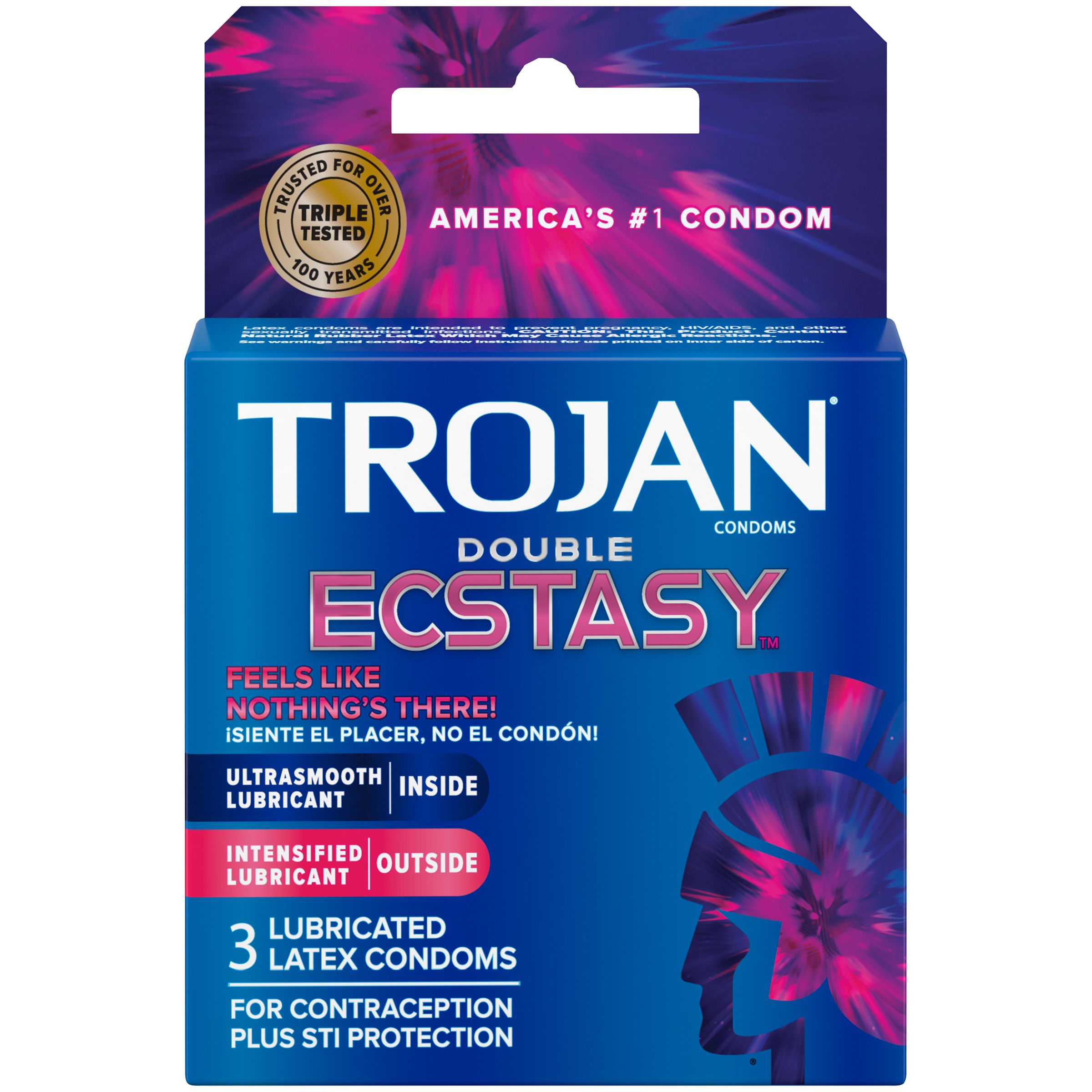 Trojan+Double+Ecstasy+Condoms+3+Pack