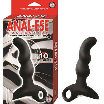 Anal-Ese Collection Rechargeable Vibrating Silicone Alpha Plug #4