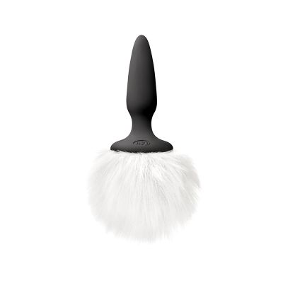 Bunny Tails Mini Fur 5.31 in Silicone Non-Vibrating Anal Plug