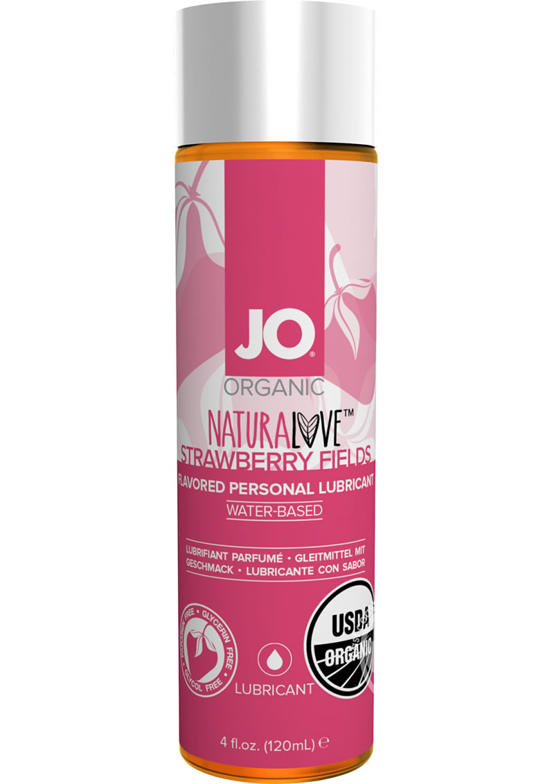 JO+Naturalove+Flavored+Personal+Waterbased+Lubricant+Strawberry+Fields+4oz