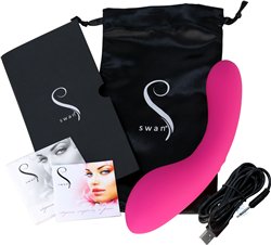 Swan The Swan Silicone Rechargeable Wand Massager