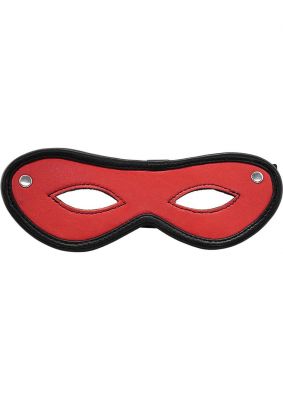 Rouge Open Eye Mask Leather Or Suede