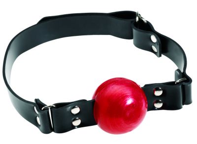 2 inch Red Gag Rubber Strap and D-Ring