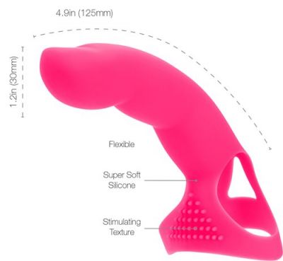 Simple And True Extra Touch Finger Silicone Finger Massager