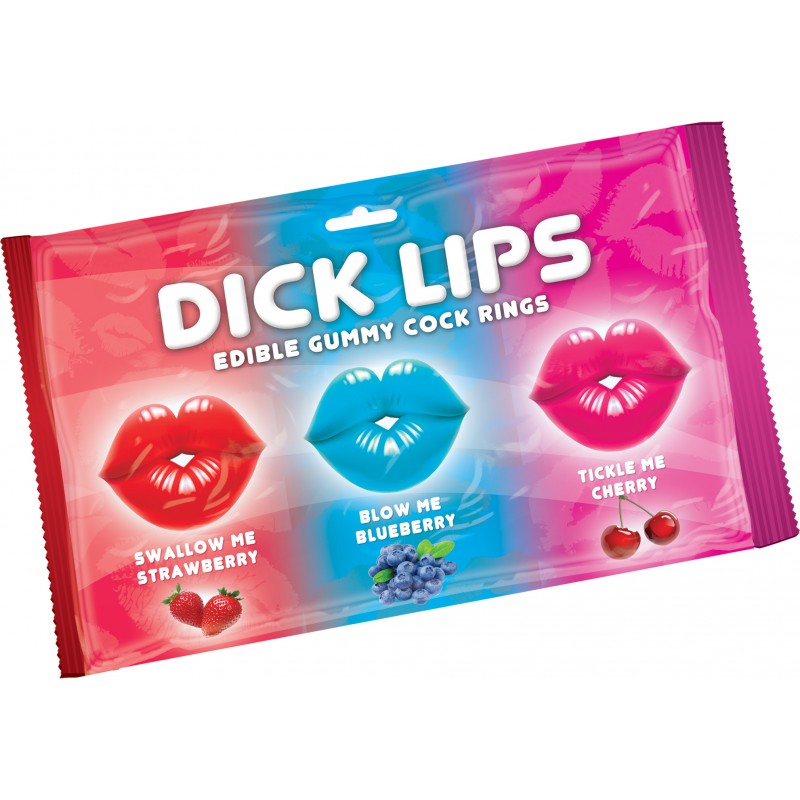 Dick+Lips+Edible+Gummy+Cock+Rings+3+Pack