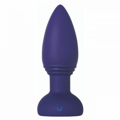 Smooshy Tooshy Rechargeable Silicone Anal Plug With Remote Control