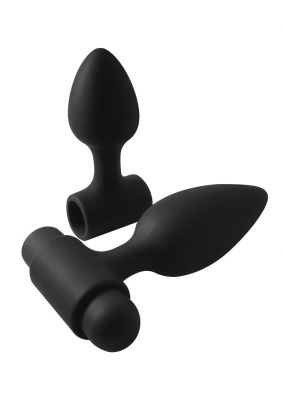 Renegade Vibes-O-Spades Rechargeable Vibrating Silicone Anal Plug Set