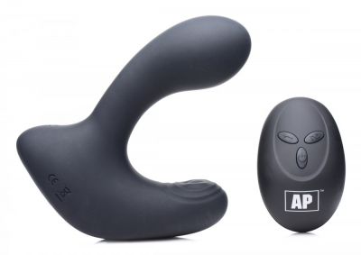 Alpha Pro 10X P-Pulse Taint Tapping Prostate Silicone Rechargeable Vibrator With Remote Control