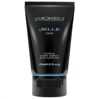 Wicked Jelle Chill Waterbased Cooling Anal Gel 4oz