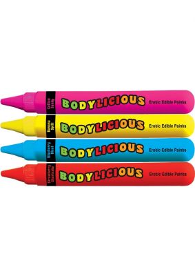 Bodylicious Body Pens Erotic Edible Body Paints 4 Each Per Pack
