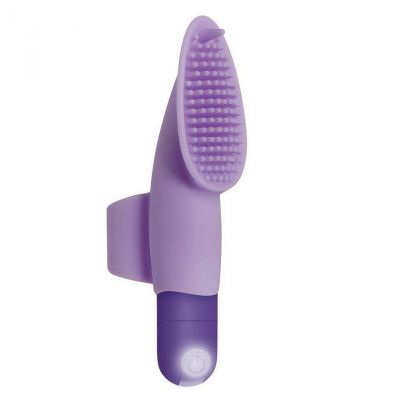 Fingerific Rechargeable Silicone Finger Bullet Vibrator With Clitoral Stimulator