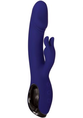 Bunny Buddy Rechargeable Silicone Dual Vibrator With Clitoral Stimulator