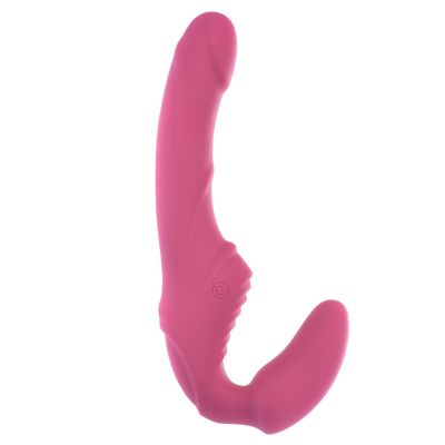 Adam & Eve Eve's Rechargeable Silicone Dual Vibrating Strapless Strap-On