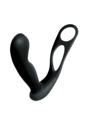 Butts Up Rechargeable Silicone Prostate Massager with Scrotum & Cock Ring
