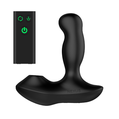 Nexus Revo Air Rechargeable Silicone Suction & Rotating Prostate Massager with Remote Control