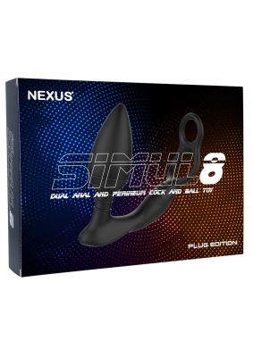 Nexus Simul8 Rechargeable Silicone Butt Plug Edition Vibrating Dual Motor Anal Cock And Ball