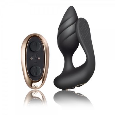 Cocktail Rechargeable Silicone Couples Vibrator with Remote Control