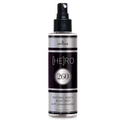 Hero 260 Natural Men's Body Mist With Pheromones 4.2oz Spray