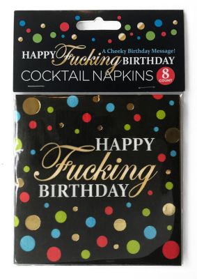 Happy F'n Birthday Napkins (8 per Pack)