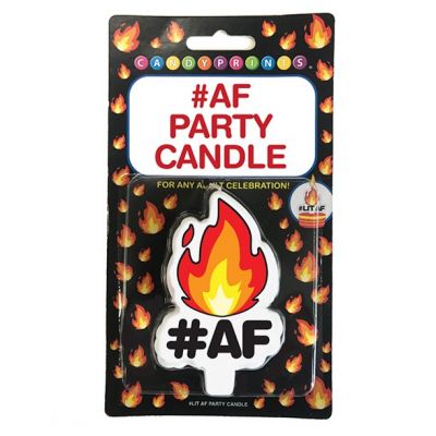 Candy Prints Lit AF Party Candle