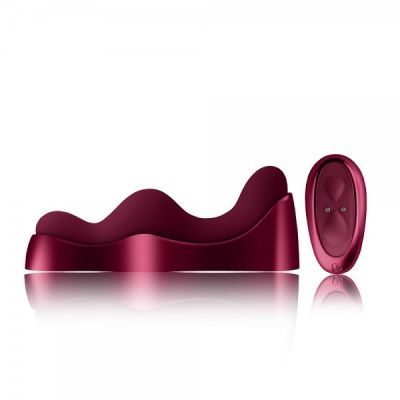 Ruby Glow Blush Rechargeable Silicone Dual Vibrator with Remote Control