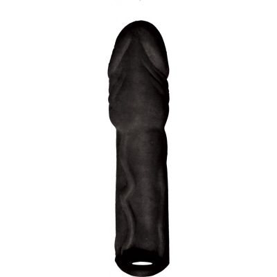 Skinsations Black Diamond Husky Lover Extension Sleeve with Scrotum Strap 6.5in
