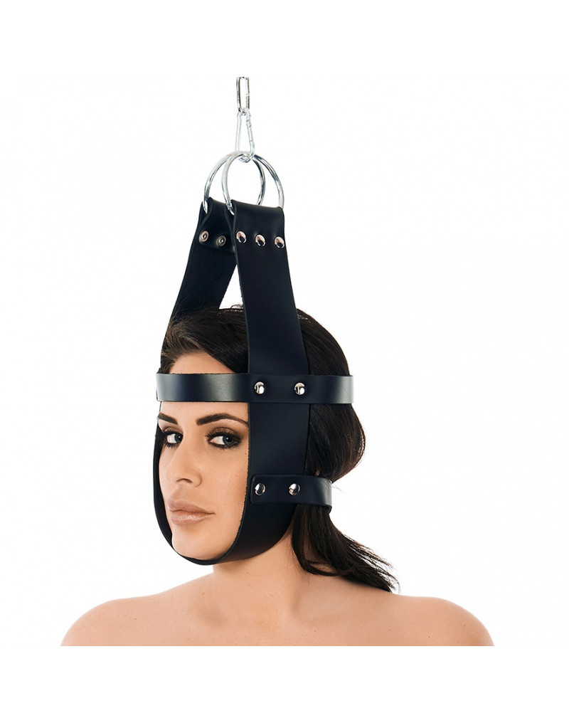Leather+Hanging+Mask+With+Top+Hanging+Ring