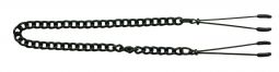 Black Tweezer Clamp with Link Chain