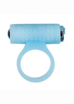 PowerBullet Cosmic Ring Rechargeable Silicone Vibrating Cock Ring - Glow in the Dark