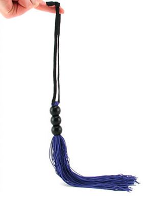 Sex And Mischief Small Rubber Whip 10 Inch - Purple