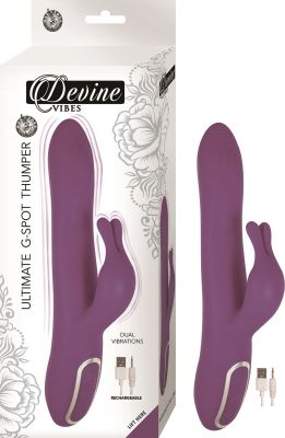 Devine Vibes Ultimate G-Spot Thumper Rechargeable Silicone Vibrator
