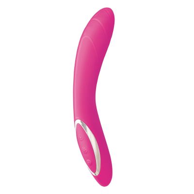 Princess Dynamic Heat Rechargeable Silicone Vibrator with Clitoral Stimulator