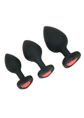 Whipsmart Heartbreaker Jeweled Silicone Anal Set (3 Piece)