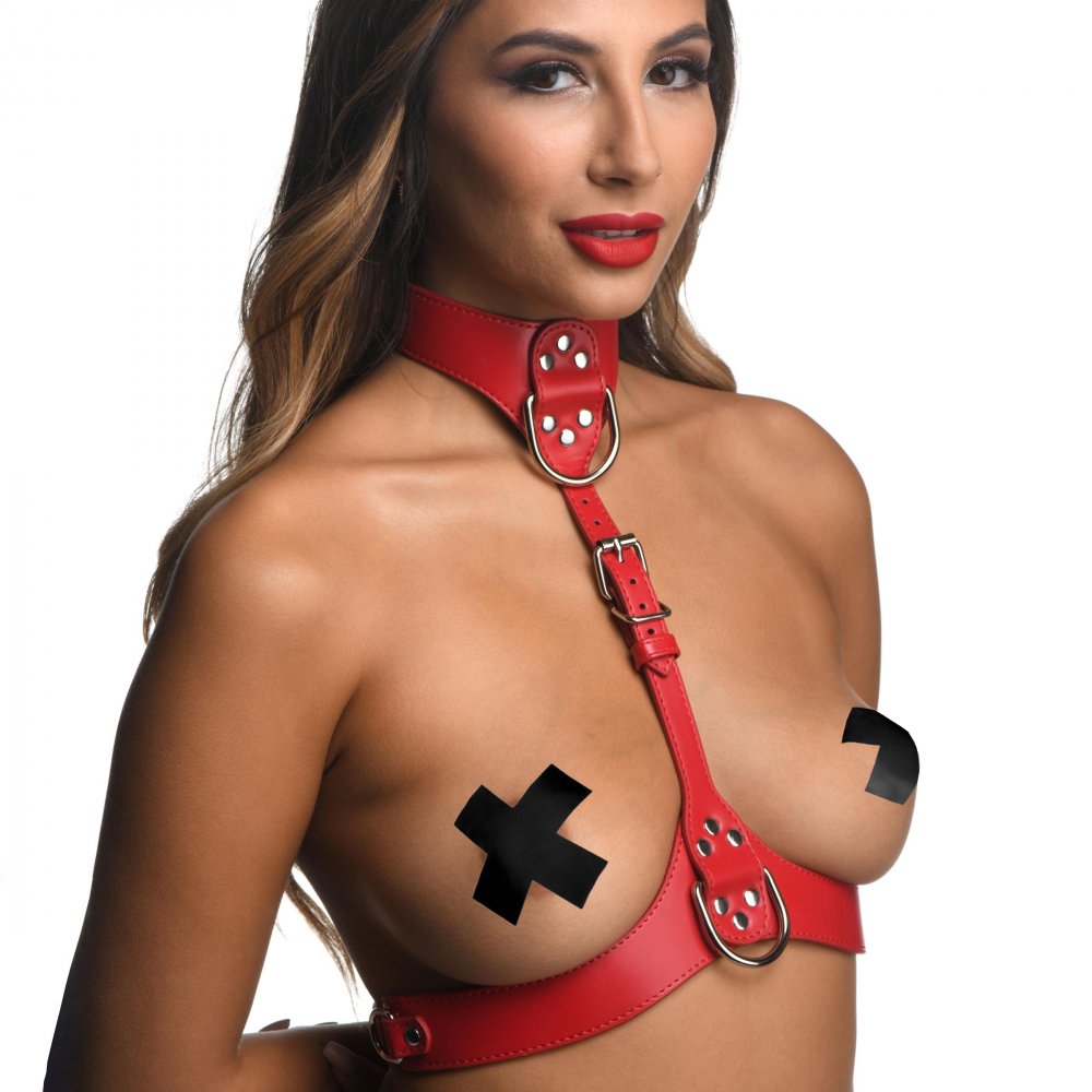 Red+Female+Chest+Harness