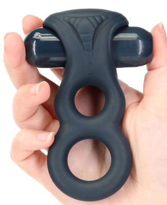 Lux Active Triad Silicone Rechargeable Vibrating Dual Cock Ring