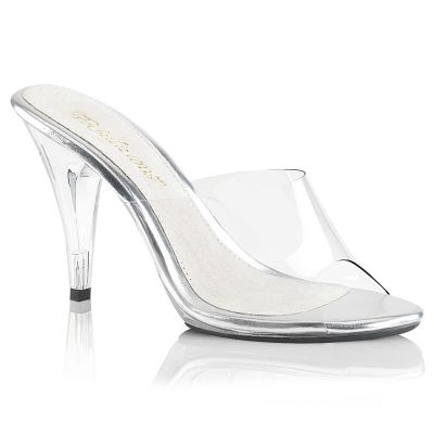 Clear Acrylic Strapless Mule Sandal