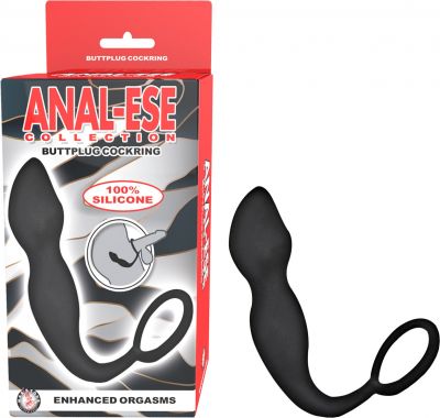 Anal-Ese Collection Butt Plug Silicone Cock Ring