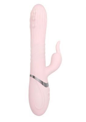 Adam & Eve Eve's Thrusting Rabbit with Orgasmic Beads Rechargeable Silicone Vibrator