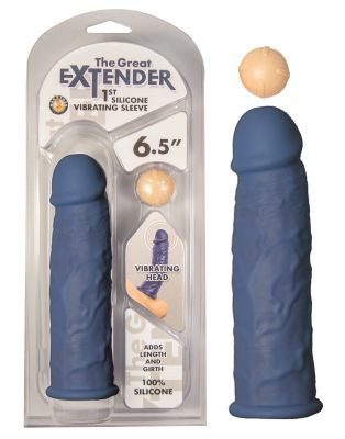 Great Extender 1st Silicone Vibrating Sleeve 6.5in