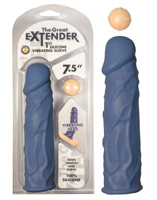 Great Extender 1st Silicone Vibrating Sleeve 7.5in
