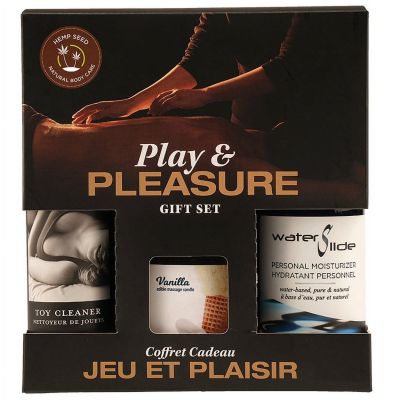 Earthly Body Hemp Seed Play & Pleasure Gift Set - Vanilla