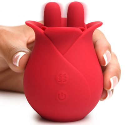 Bloomgasm The Rose Fondle 10x Silicone Rechargeable Massaging Rose