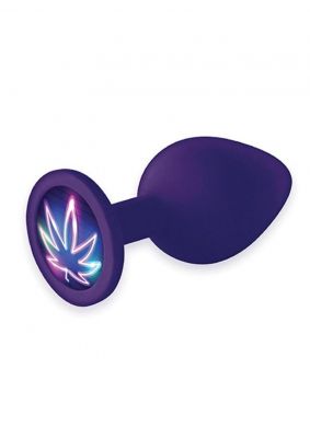 The 9's - Booty Talk Silicone Butt Plug Neon Leaf