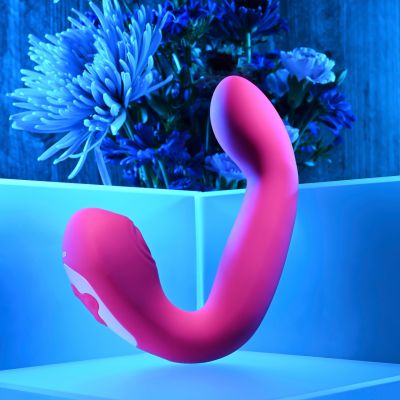 Buck Wild Rechargeable Silicone Dual Massager with Clitoral Stimulation