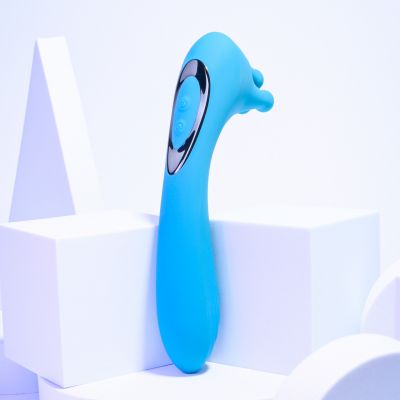 Heads or Tails Silicone Rechargeable Dual Vibrator