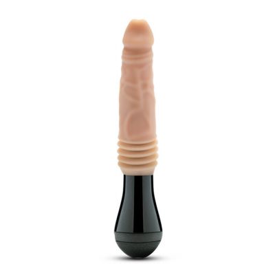Dr. Skin Platinum Collection Silicone Dr. Knight Thrusting Gyrating Vibrating Dildo
