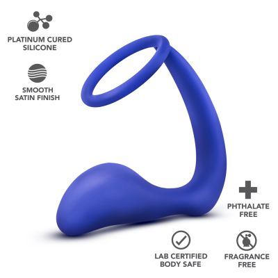 Performance Silicone Cock Ring With Butt Plug