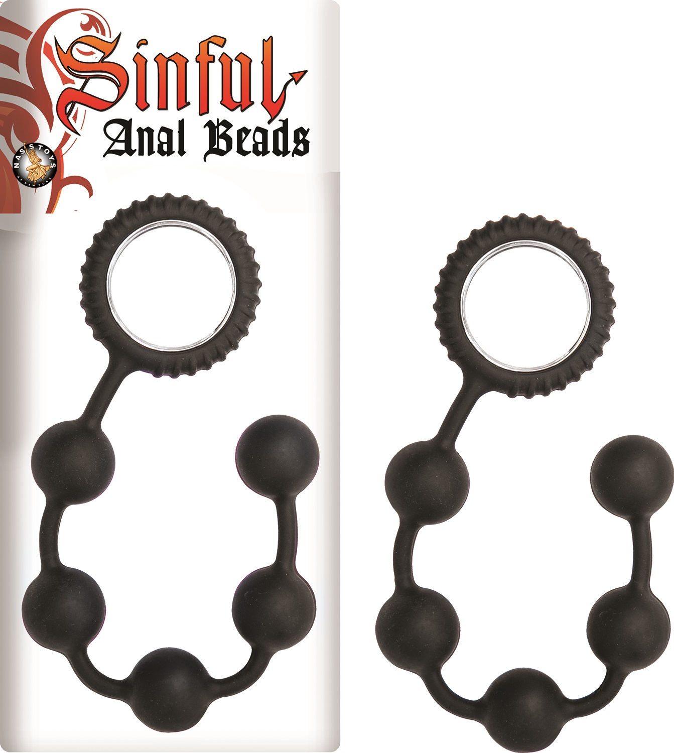 Sinful+Anal+Beads+Silicone+12+Inch