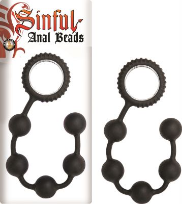 Sinful Anal Beads Silicone 12 Inch