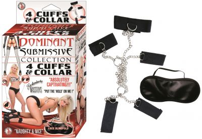 Dominant Submissive 4 Cuffs And Collar(Discontinued)